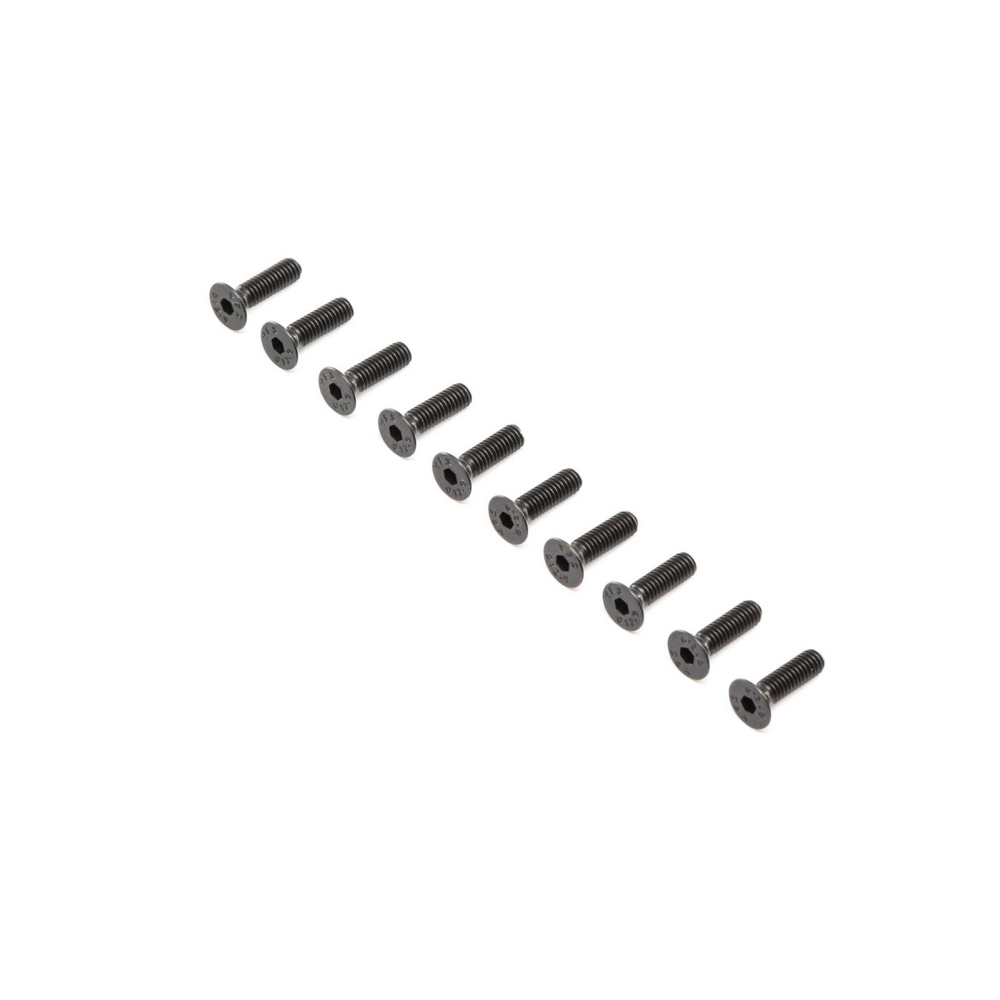 Losi Flat Head Screws, Stl, BO, M4 x 14mm (10) (Z-LOS255019)