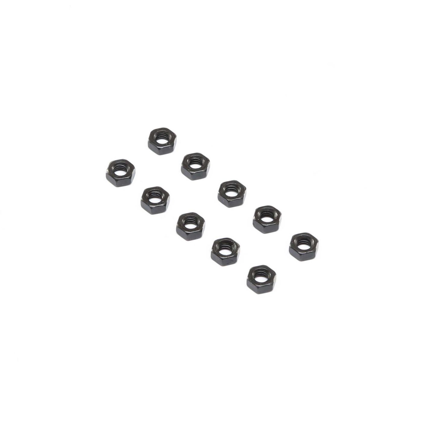 Losi Flat Nut, Stl, M4 (10) (Z-LOS255024)