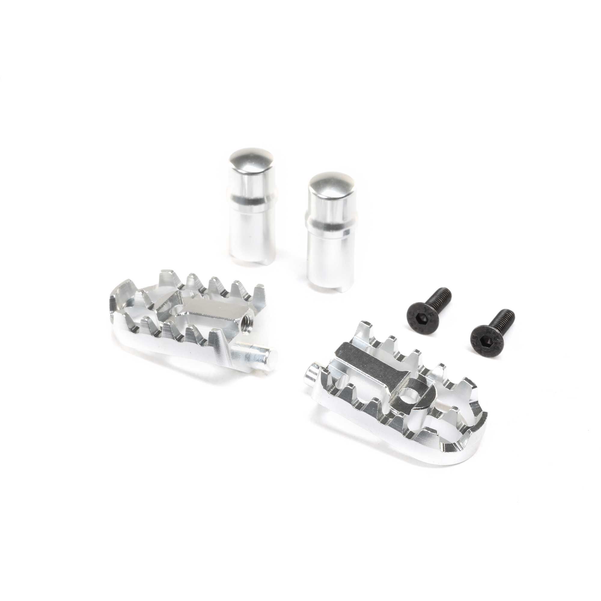 Losi Aluminum Foot Pegs, Silver: Promoto-MX (Z-LOS361001)