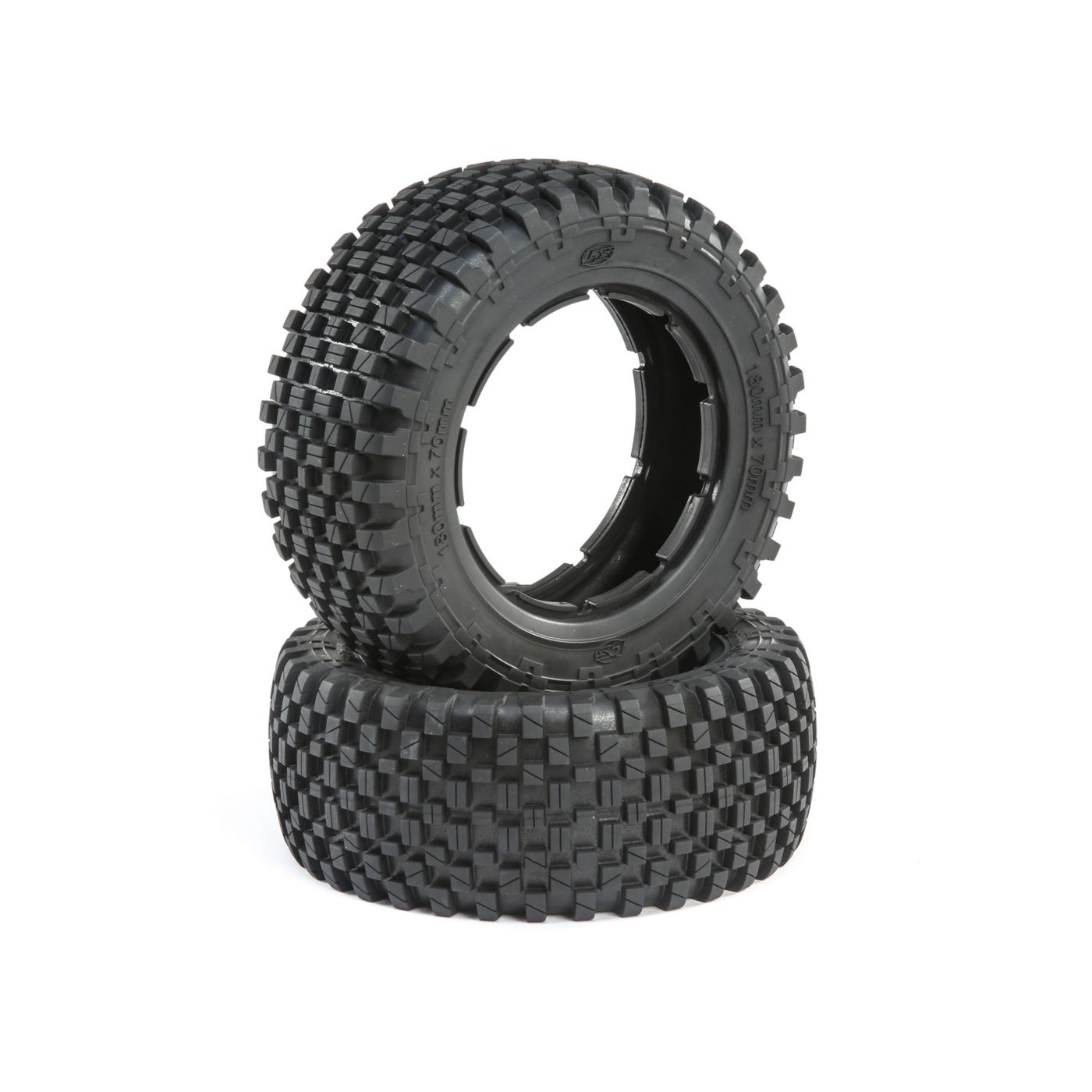 Losi Tire Set, Firm (2):  5ive-T 2.0 (Z-LOS45023)