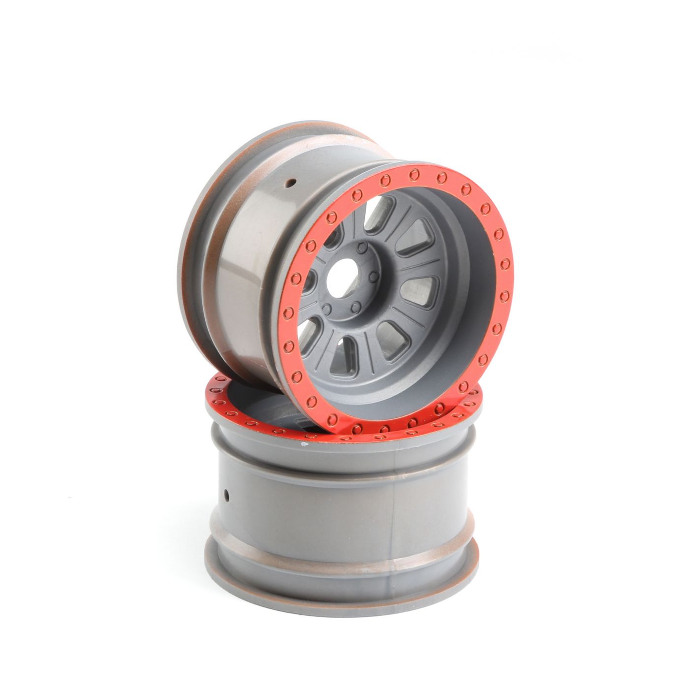 Losi Wheel, Silver (2): Super Rock Rey (Z-LOS45027)