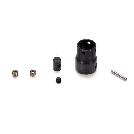 Losi Center Drive Shaft CV Yoke, Coupler, Hdwe: NCR (Z-LOSB3582)