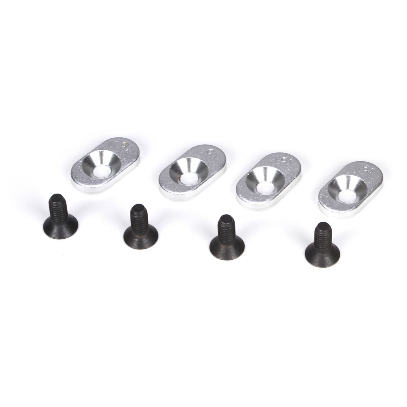 Losi EngineMntInserts &amp; Screws,20T(4):5IVE-T,MINI WRC (Z-LOSB5802)