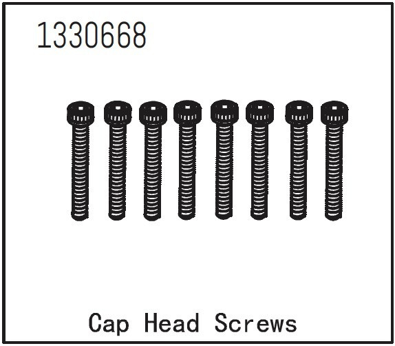 Absima Cap Head Screws M3*22 (8) ( AB 1330668)