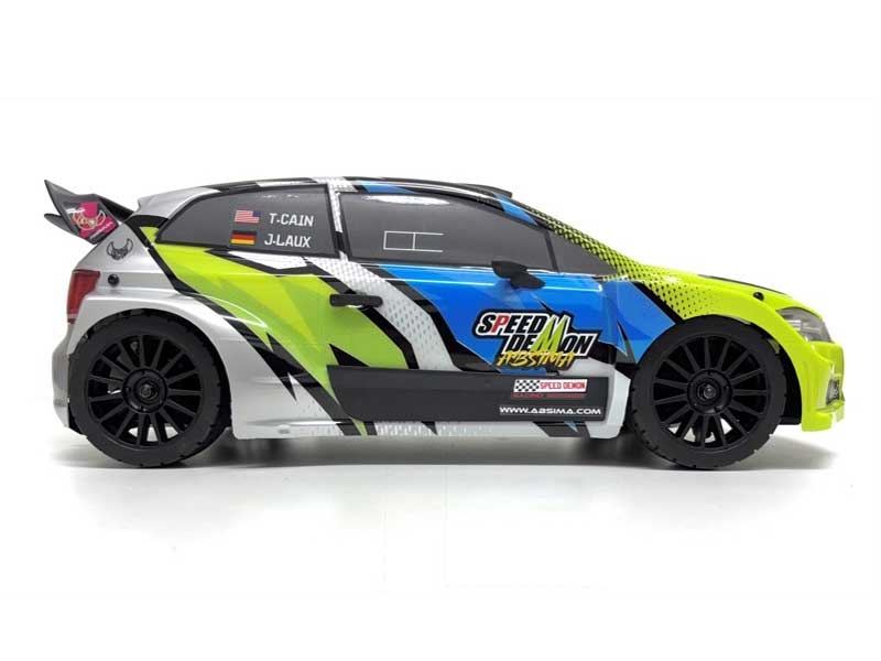 Absima 1:12 EP Rally Car "Speed Demon" 4WD Brushless RTR - White (12123)