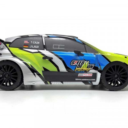 Absima 1:12 EP Rally Car &quot;Speed Demon&quot; 4WD Brushless RTR - White (12123)