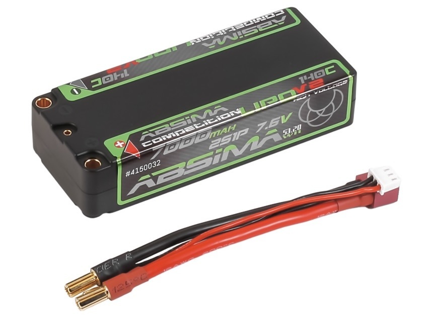 Absima Comp. Mid.Size LiPo 7.6V 140C/2S1P HC 7000mAh 5mm (AB4150032)