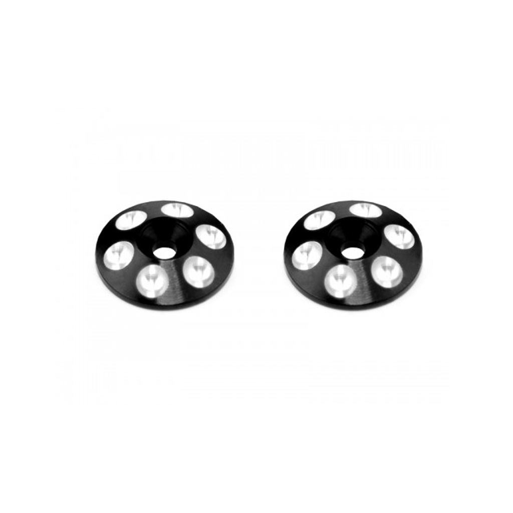 Arrowmax Alloy Rear Wing Shims - Black - 2pcs (AM030102)