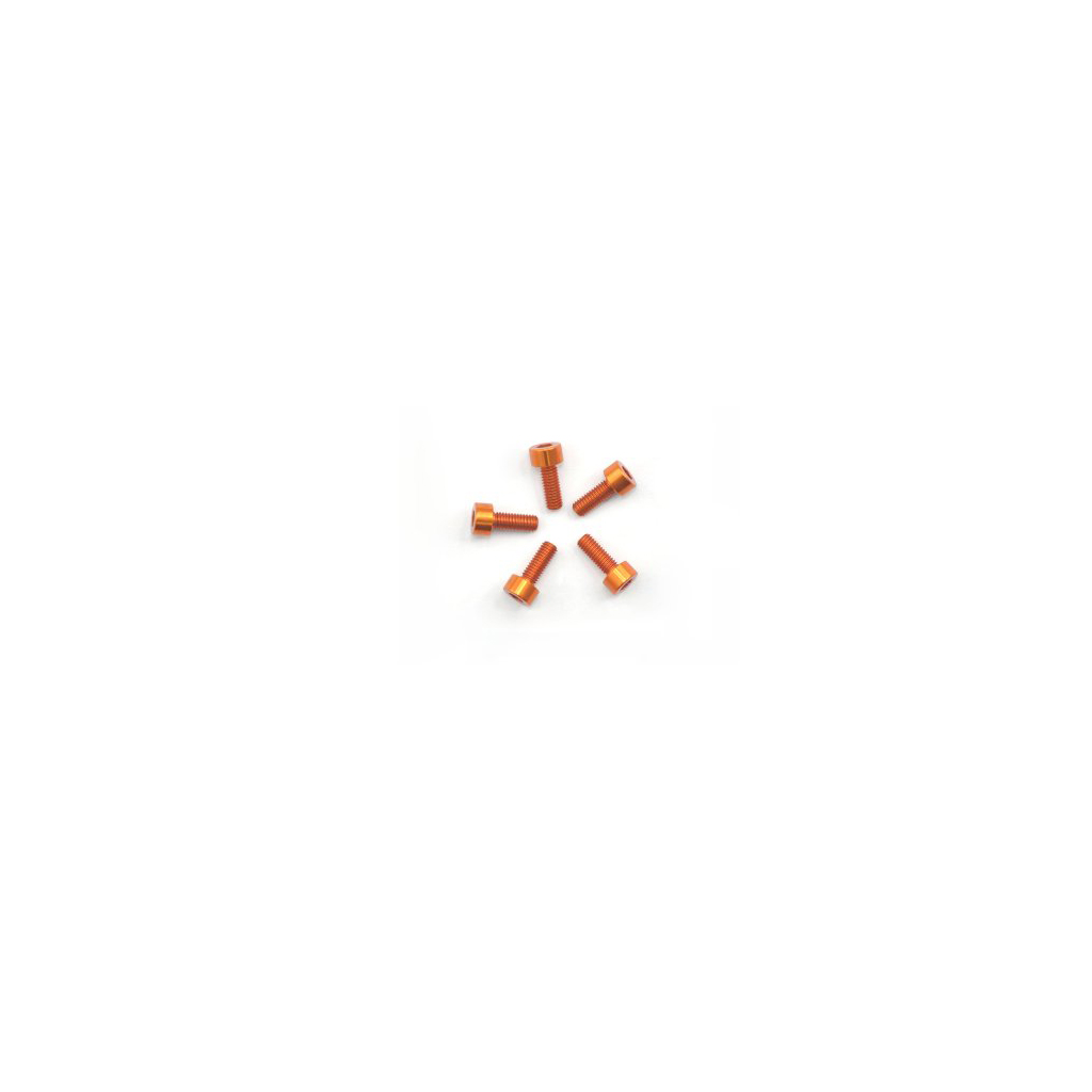 Arrowmax Alu Screw Allen Cylinder Head M3 x 8 Orange (5) (AM14CH3008O)