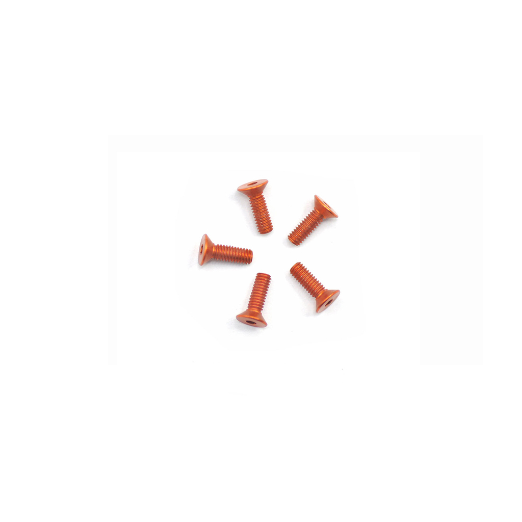 Arrowmax Alu Screw Allen Csk M2.5 x 8 Orange (5) (AM14CS2508O)