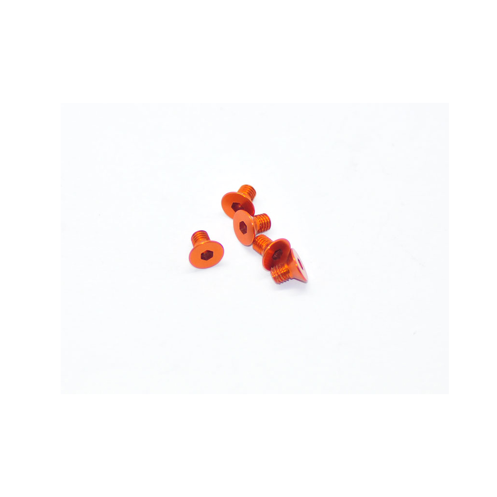 Arrowmax Alu Screw Allen Csk M3 x 5 Orange (5) (AM14CS3005O)