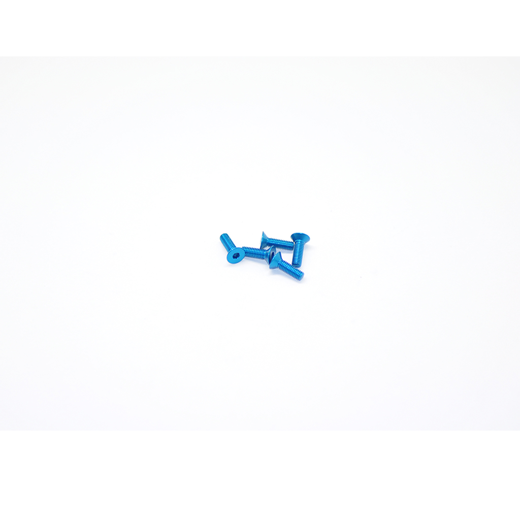 Arrowmax Alu Screw Allen Csk M3 x 10 Blue (5) (AM14CS3010B)