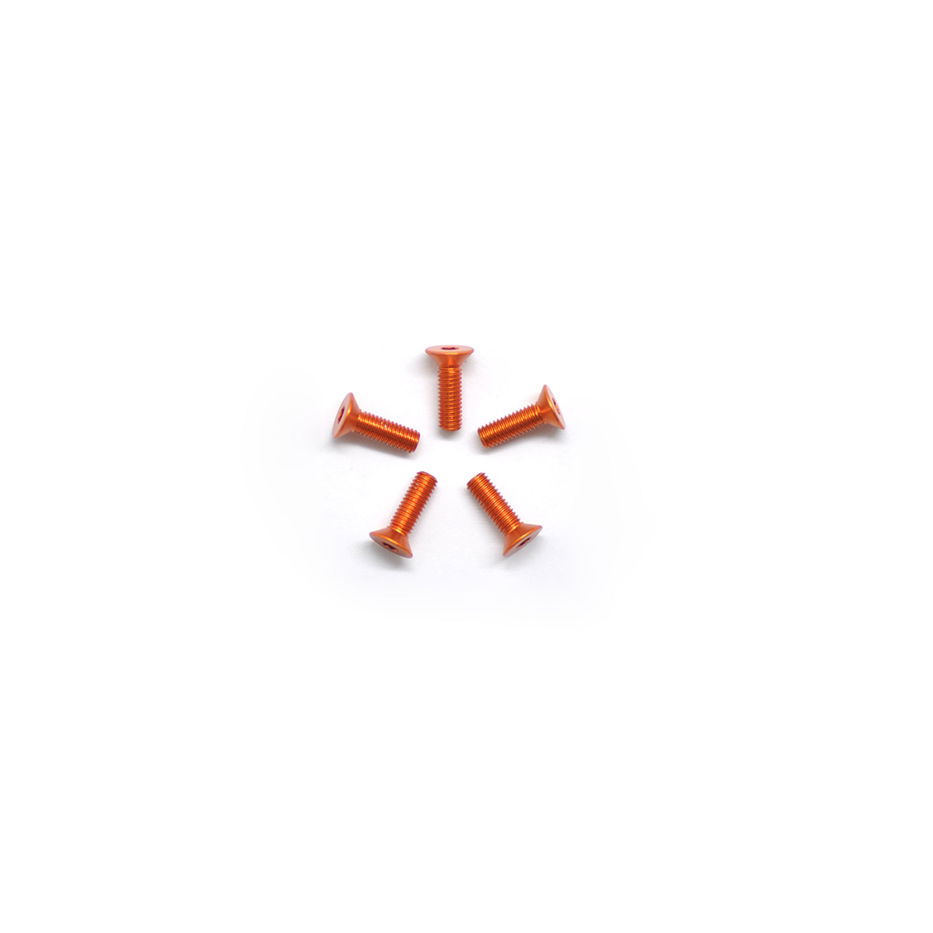 Arrowmax Alu Screw Allen Csk M3 x 10 Orange (5) (AM14CS3010O)
