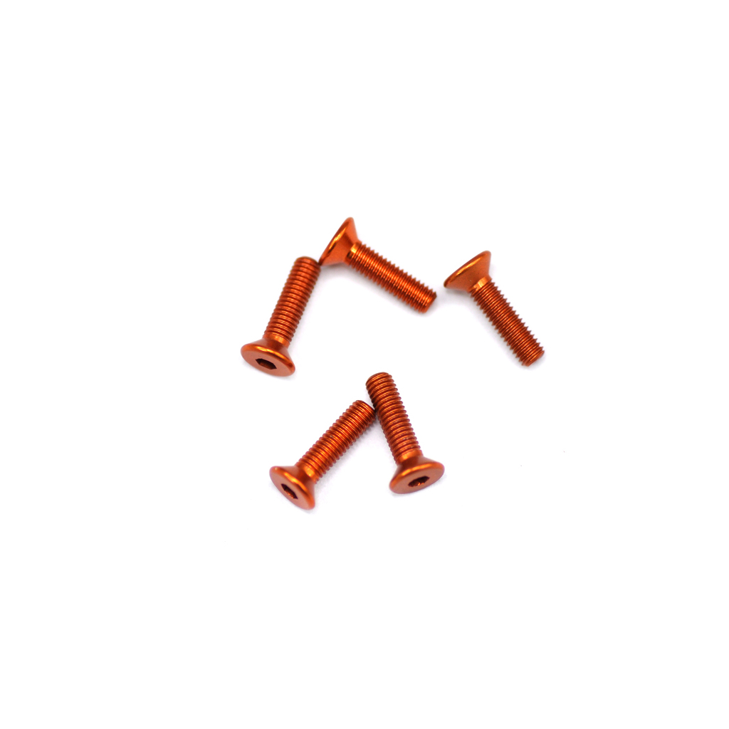 Arrowmax Alu Screw Allen Csk M3 x 12 Orange (5) (AM14CS3012O)