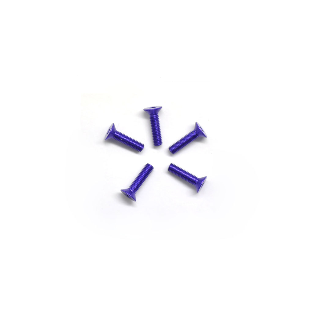 Arrowmax Alu Screw Allen Csk M3 x 12 Purple (5) (AM14CS3012P)