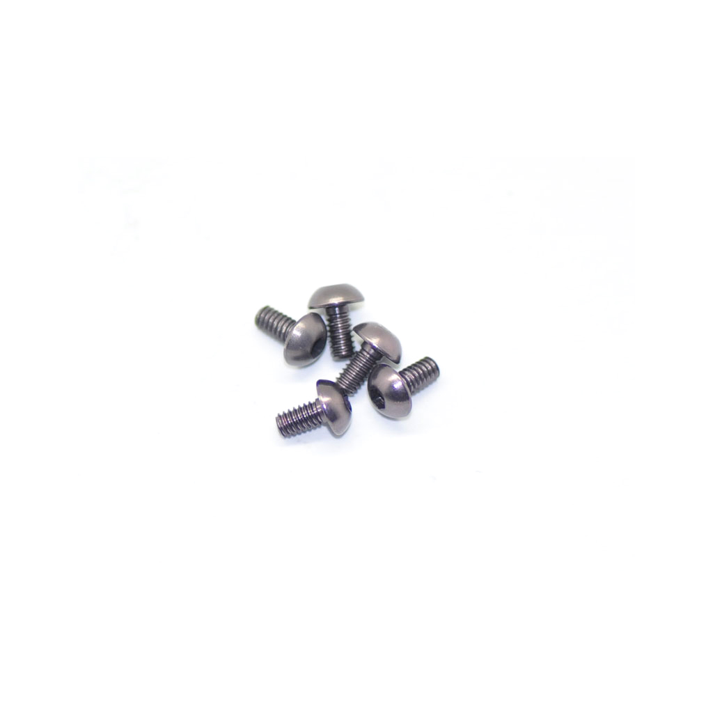 Arrowmax Alu Screw Allen Roundhead M2 x 4 Grey (5) (AM14RH2004G)