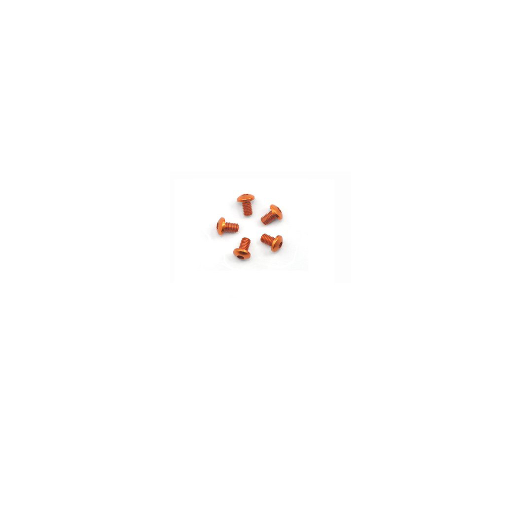 Arrowmax Alu Screw Allen Roundhead M3 x 5 Orange (5) (AM14RH3005O)