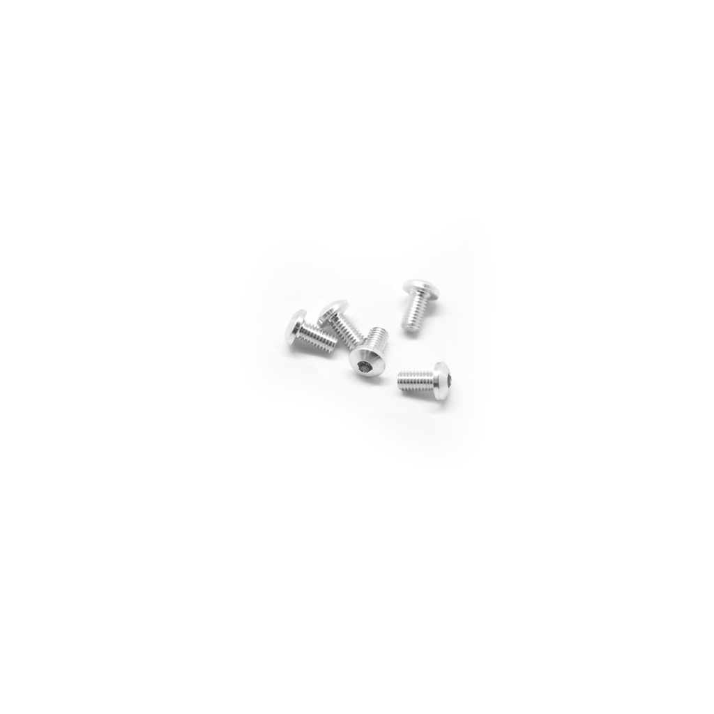 Arrowmax Alu Screw Allen Roundhead M3 x 6 Silver (5) (AM14RH3006S)
