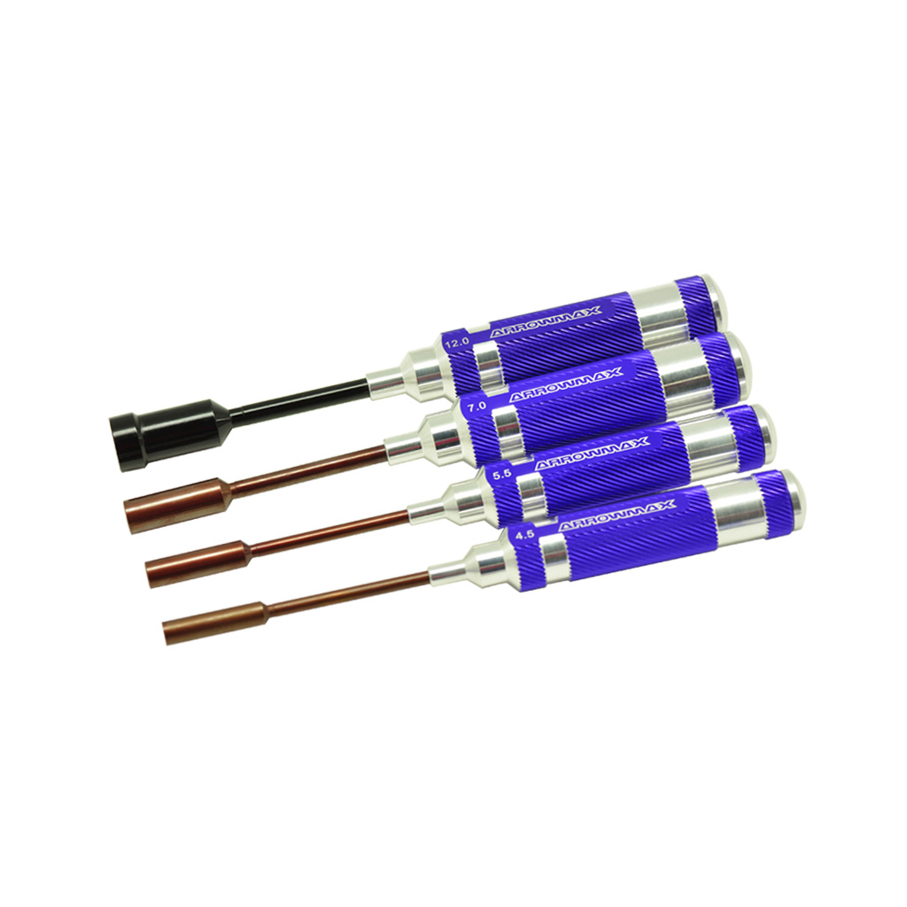 Arrowmax Nut Driver Set 4.5; 5.5. 7.0 &amp; 12.0x100mm - 4pcs (AM150993)