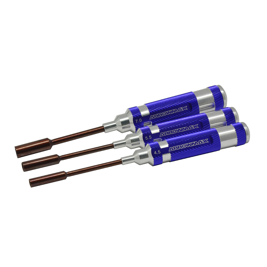 Arrowmax Nut Driver Set 4.5; 5.5 &amp; 7.0x100mm - 3pcs (AM150994)
