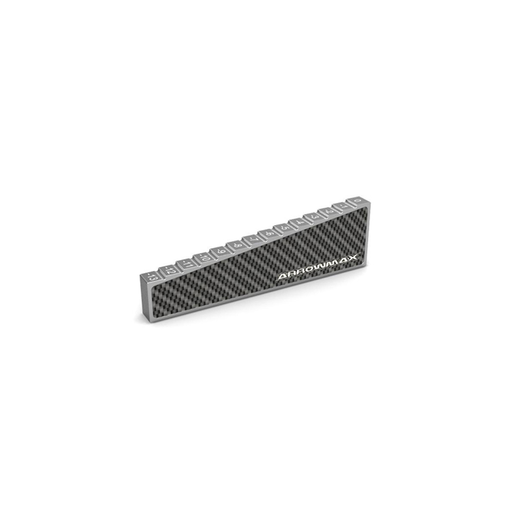 Arrowmax Chassis Droop Gauge 0 to -13mm for 1/8 Off/Rd&amp;Tgy  (AM170014)