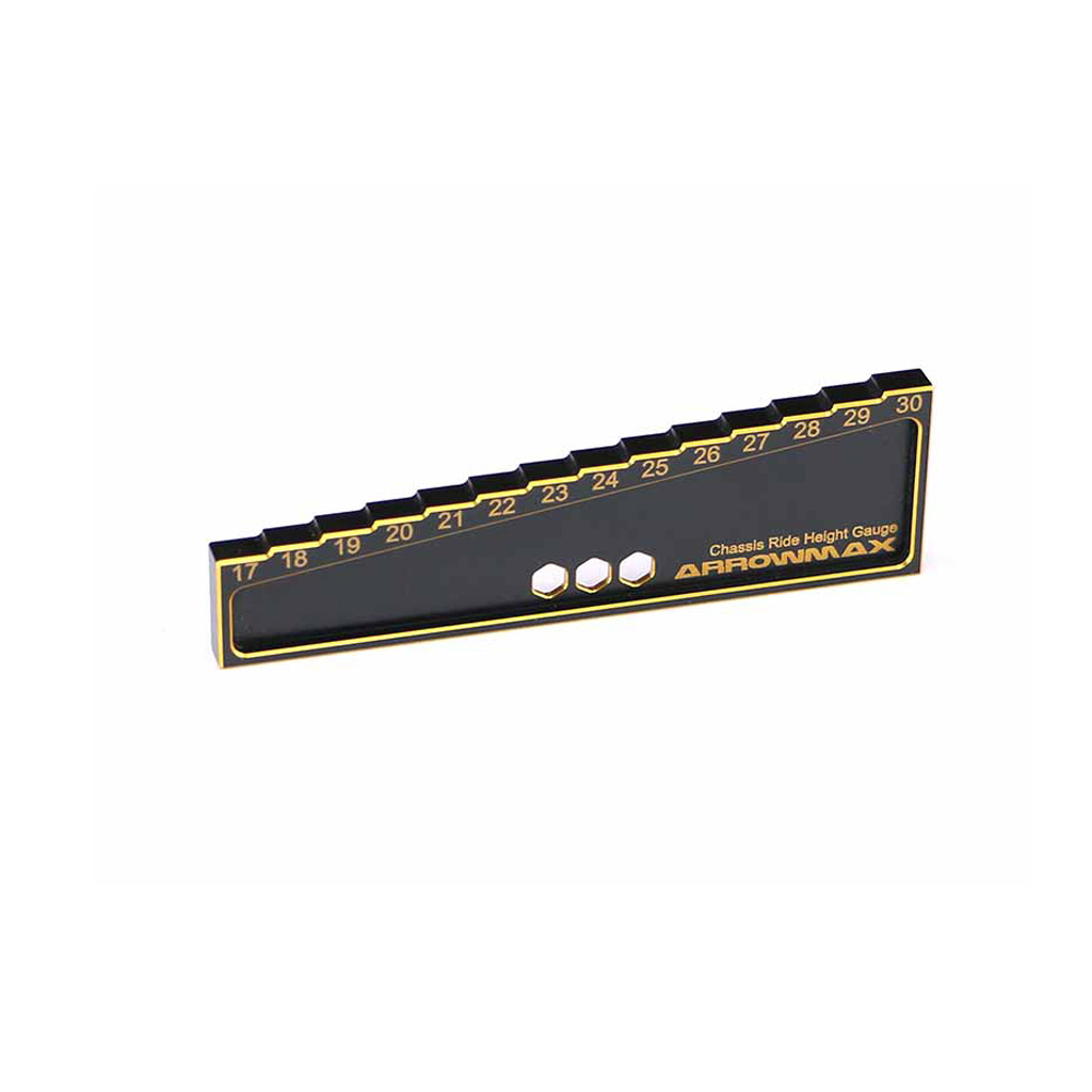 Arrowmax Chassis Ride Height Gauge 17-30mm 1/8 Off Blk gold (AM171014)