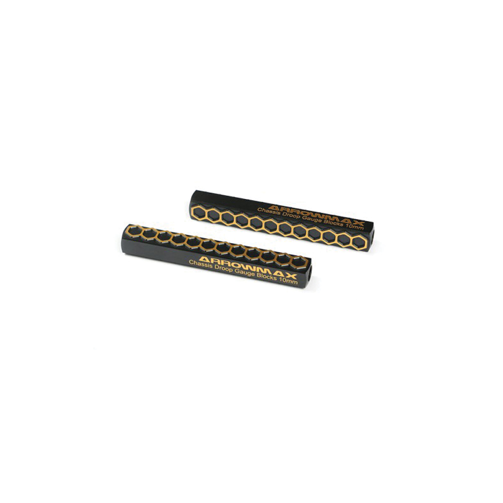 Arrowmax Chassis Droop Gauge Blocks 10mm Blk -2pcs (AM171054)