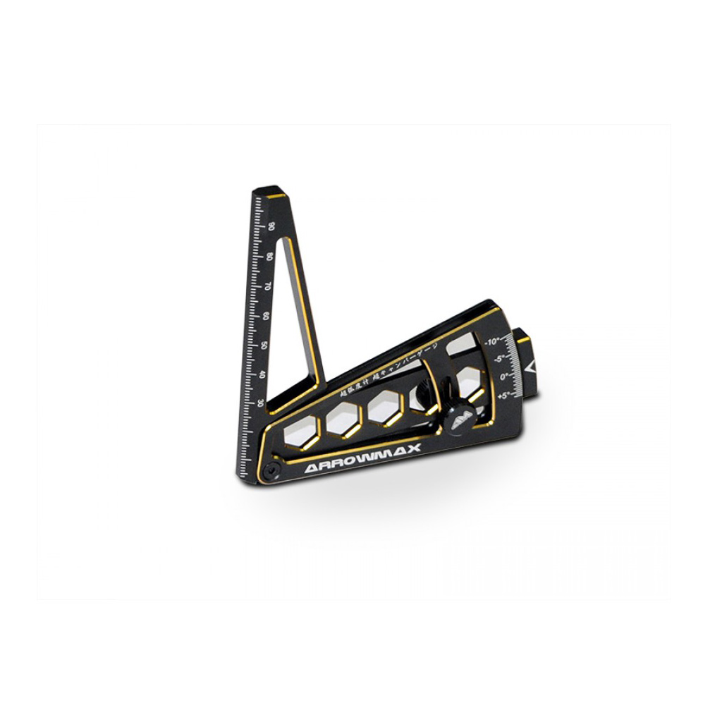 Arrowmax Ultra Camber Gauge for 1/10 - Black Golden (AM171097)