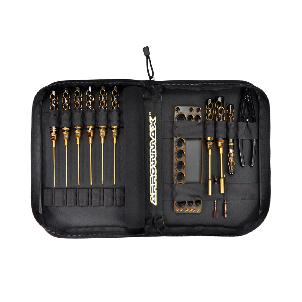 Arrowmax Toolset for 1/10 Offroad (13pcs) Cars B/G (AM199446)