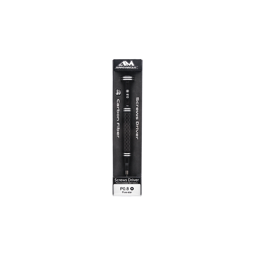 Arrowmax AM Carbon Screwdriver 3D Tip P0.8 Five Star (AM199992)
