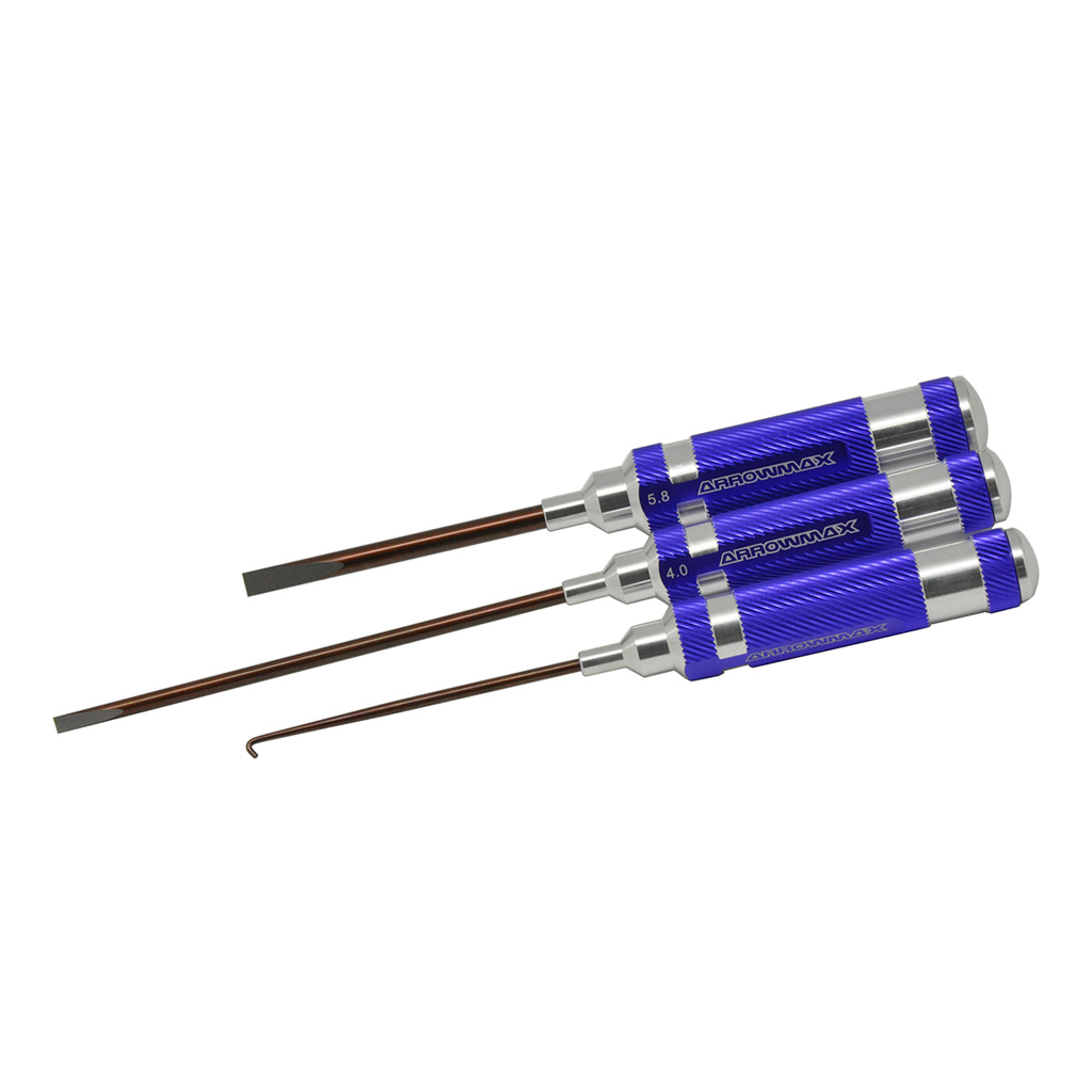 Arrowmax Flat Screwdriver Set 4+5.8 &amp; Exhaust Spring Remove (AM290903)