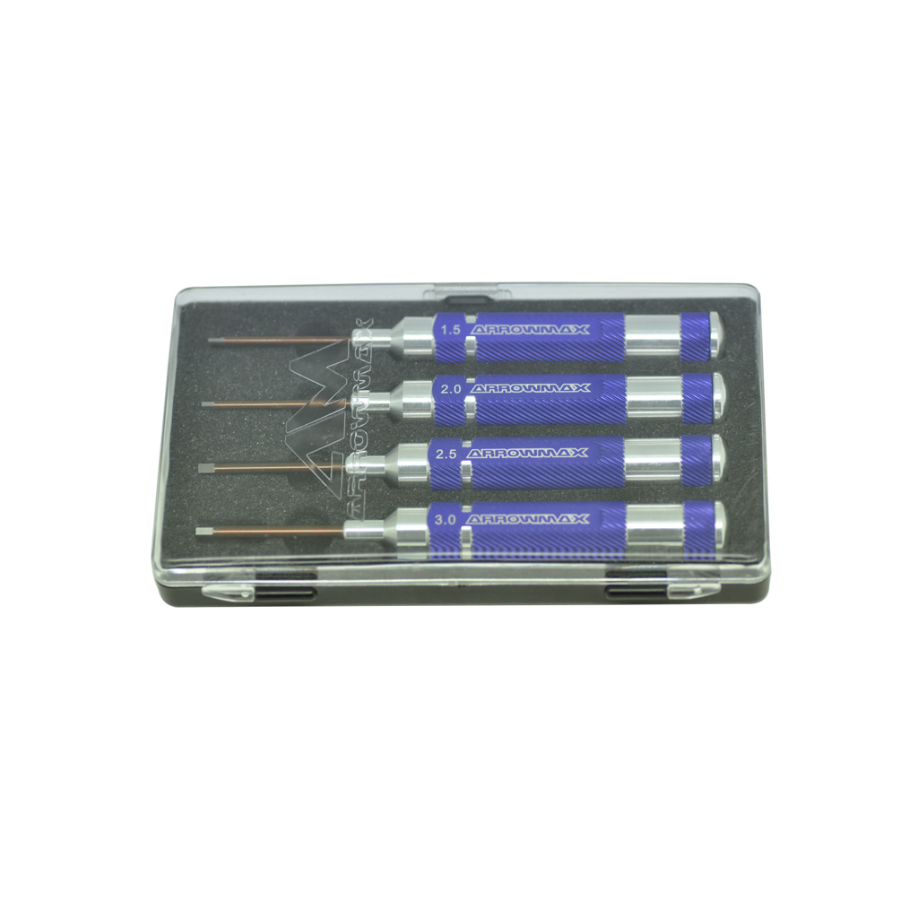 Arrowmax Allen Wrench Case Set 4 Pcs; 1.5-2.0-2.5-3.0x45mm (AM290911)
