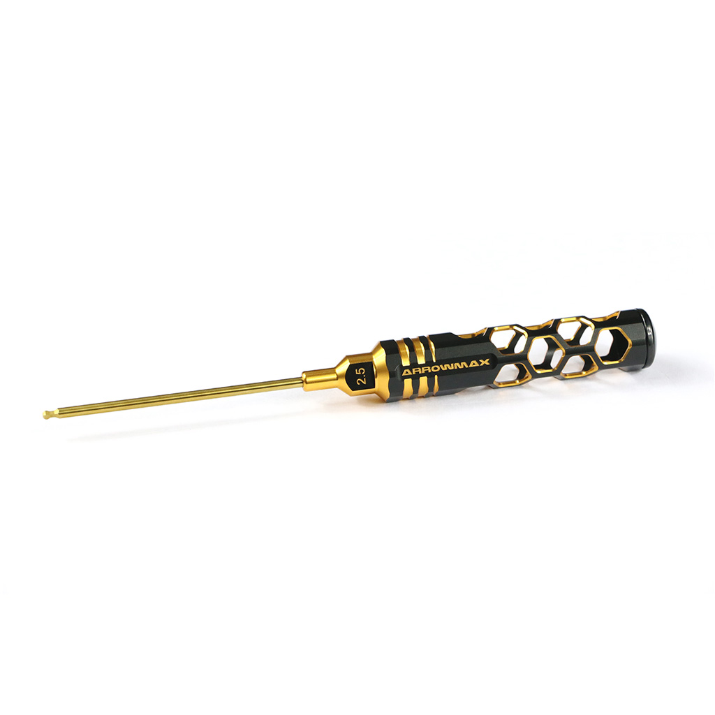 Arrowmax Ball Driver Hex Wrench 2.5x100 Black Golden (AM420126BG)