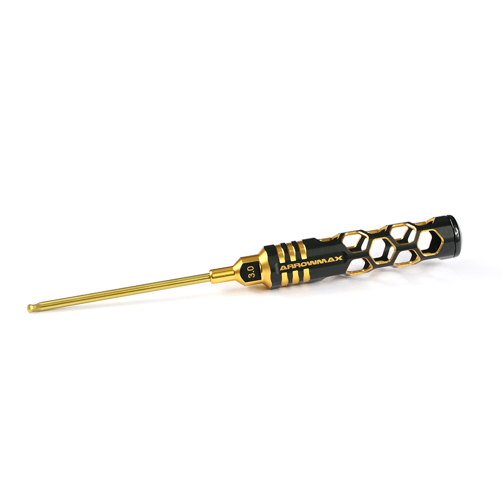 Arrowmax Ball Driver Hex Wrench 3.0x100mm Black Golden (AM420131BG)