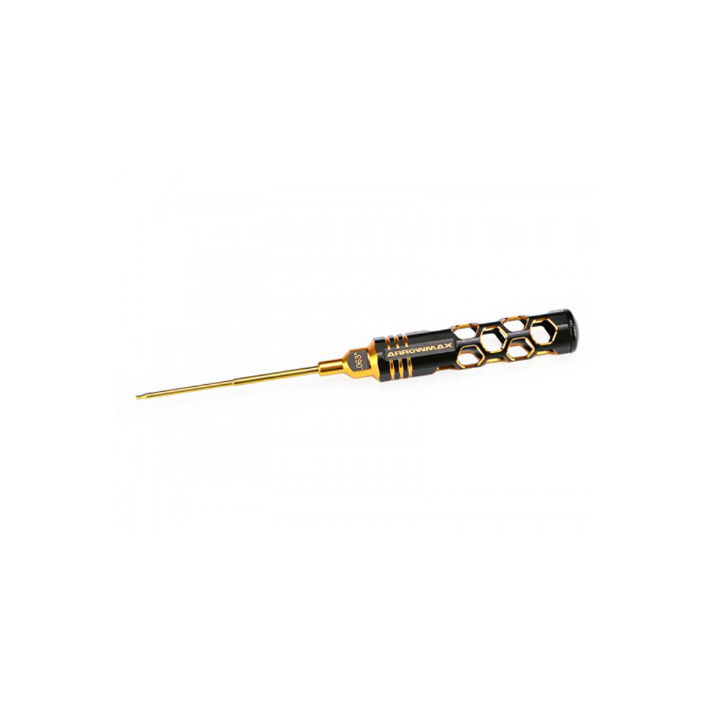 Arrowmax Ball Driver Hex Wrench .063(1/16&quot;)x 100 Blk Golden (AM420269BG)
