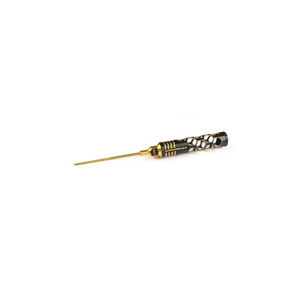 Arrowmax Ball Driver Hex Wrench .078(5/64)x100 Black Golden (AM420279BG)