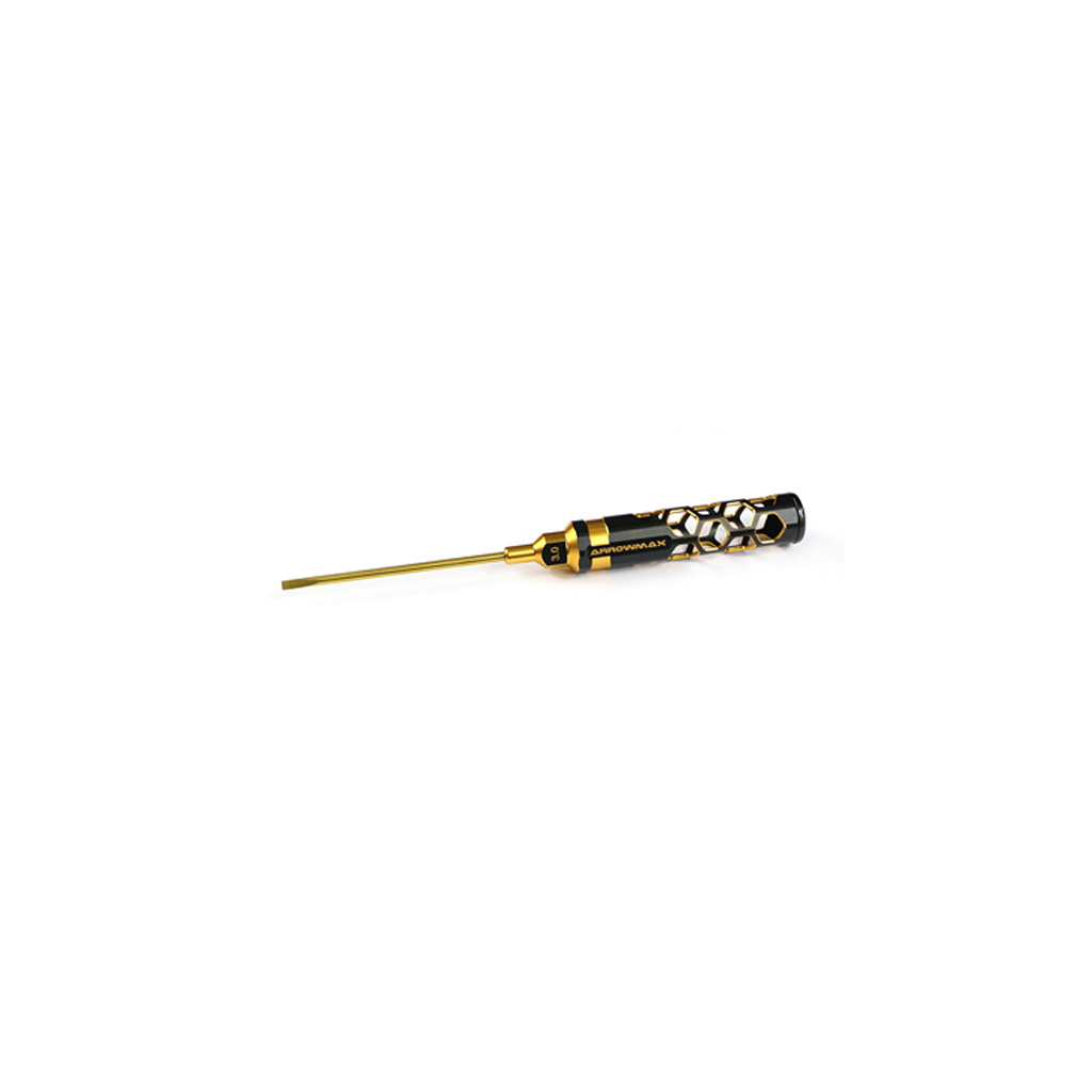 Arrowmax Flat Head Screwdriver 3.0 x 100mm Black Golden (AM430133BG)