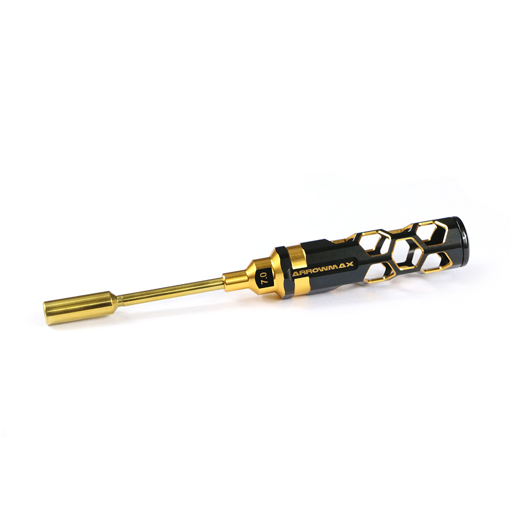 Arrowmax Nut Driver 7.0 x 100mm Black Golden (AM450170BG)