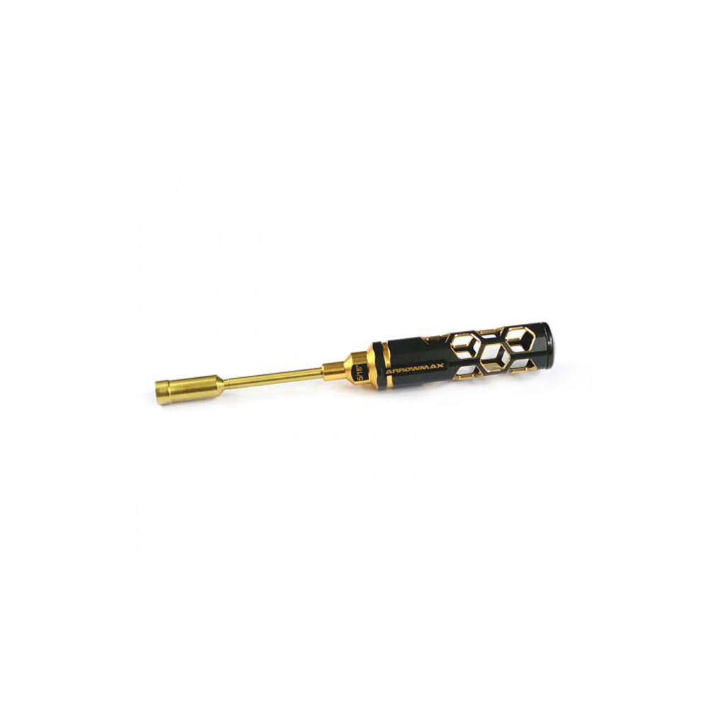 Arrowmax Nut Driver 5/16&quot;(7.94mm)x 100mm Black Golden (AM450279BG)