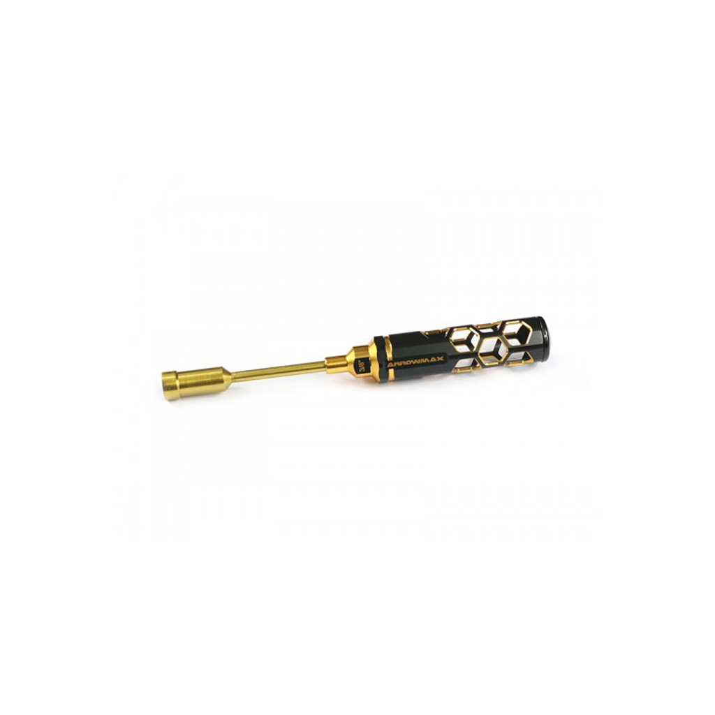 Arrowmax Nut Driver 3/8&quot;(9.53mm)x 100mm Black Golden (AM450295BG)