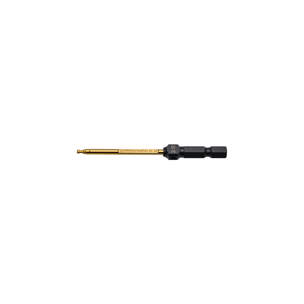 Arrowmax Ball Driver Hex Wrench 2.0 x 80mm Power Tip Only (AM522120)