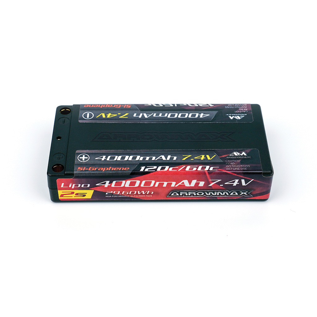 Arrowmax Lipo 4000mAh 1/12 - 7.4V - 60/120C Si-Graphene (AM700304)