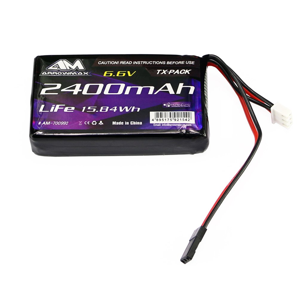 Arrowmax AM LiFe 2400mAh 6.6V-Futaba 4PK/4PX/4PV/7PX (AM700992)