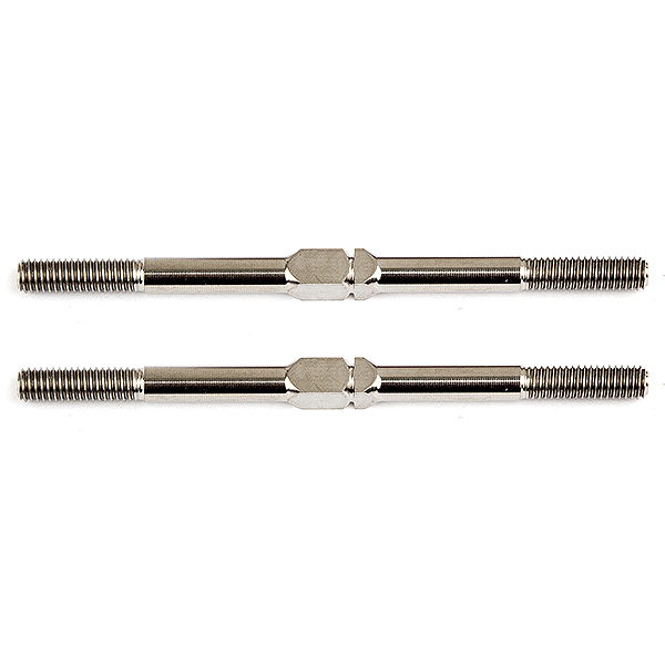 Team Associated FT Titanium Turnbuckles 3X51mm Silver (2) (AS1406)
