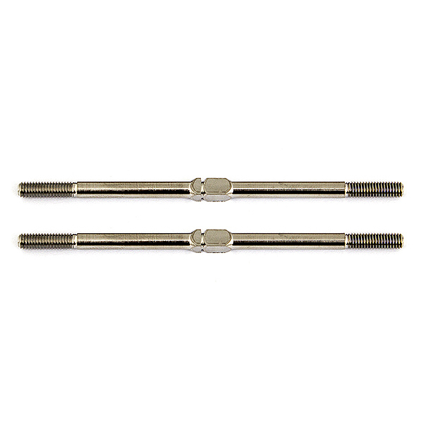 Team Associated FT Titanium Turnbuckles 3X67mm Silver (2) (AS1408)