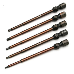 Team Associated Factory Team 5-Piece 1/4&quot; Power Tool Tips Set (AS1674)