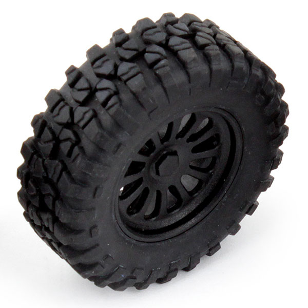 Team Associated MT28 Wheels &amp; Tyres Mounted (F &amp; R) (AS21431)