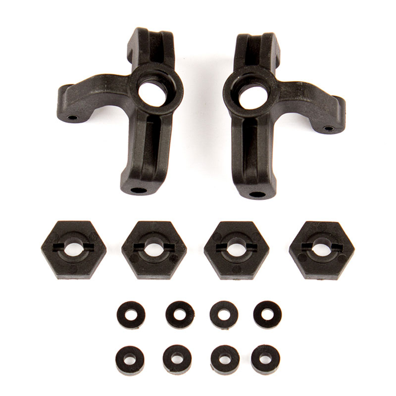 Team Associated Reflex 14B/14T Steering Blocks &amp; Wheel Hexes (AS21508)