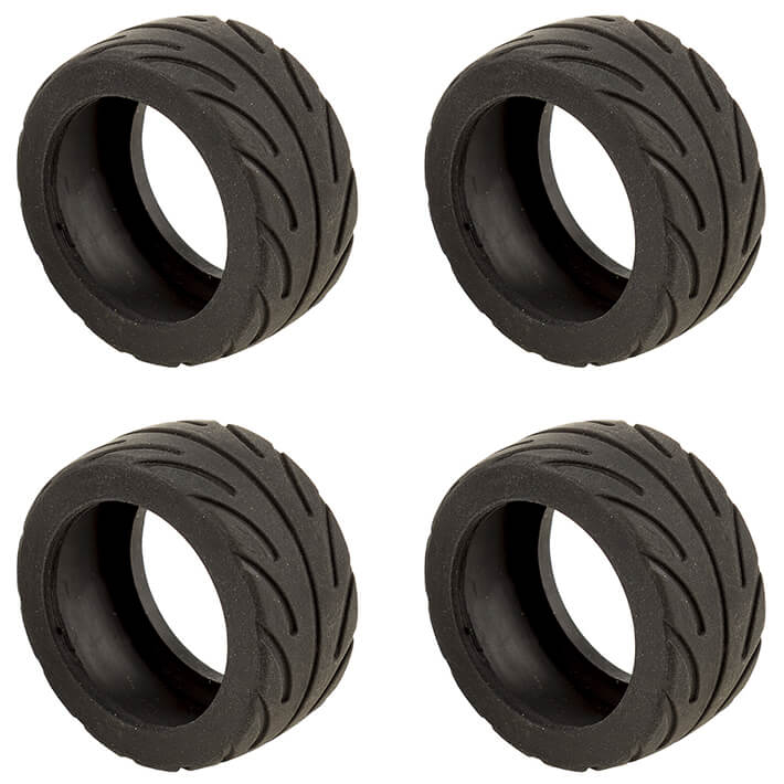 Team Associated Nano Sport Radial Tyres Black (4) (AS21608)