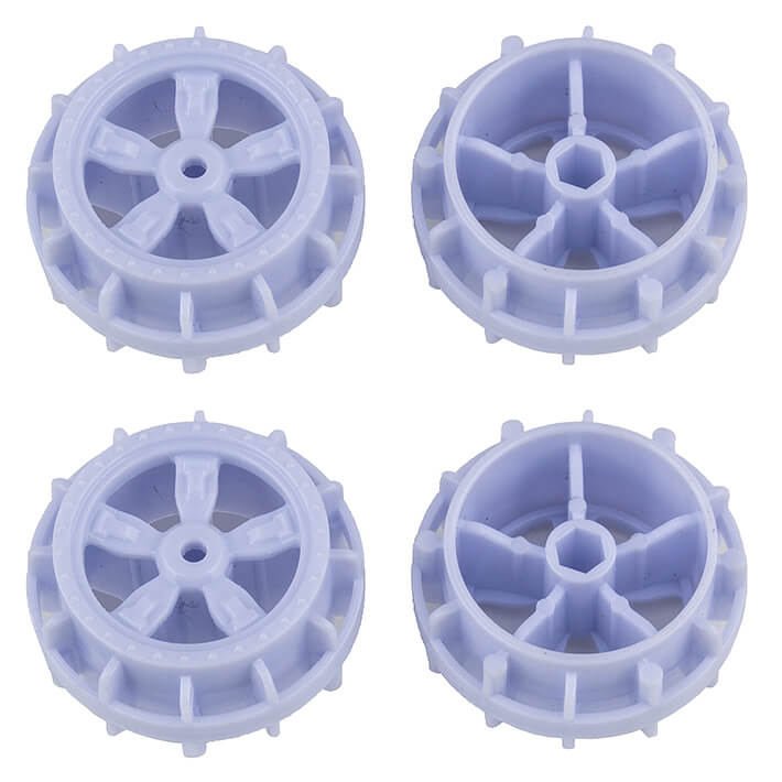 Team Associated Nano Sport Wheels White (4) (AS21611)
